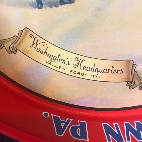 Valley Forge Beer Scheidt’s Rams Head 12” serving tray 1976 George Washington - Picture 6 of 9